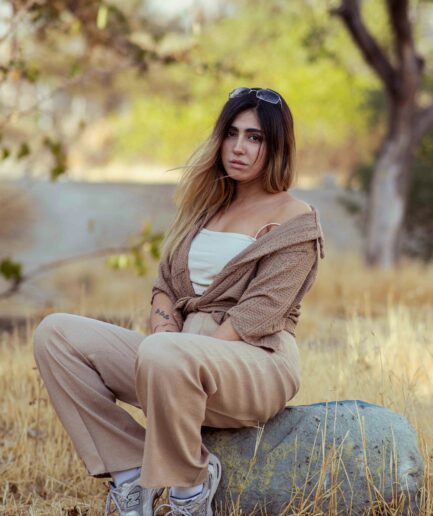 The Cozy Knit Wide-Leg Trousers (Khaki/Tan)