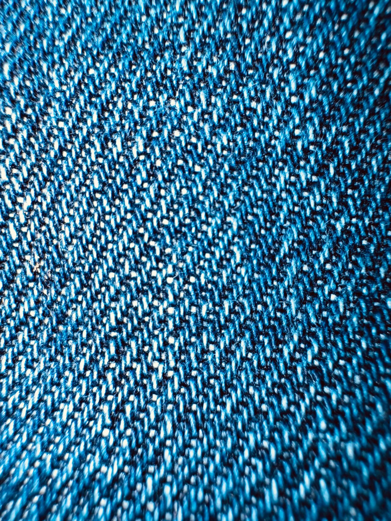 Detailed view of high-density indigo twill denim fabric manufactured in Bangladesh.
