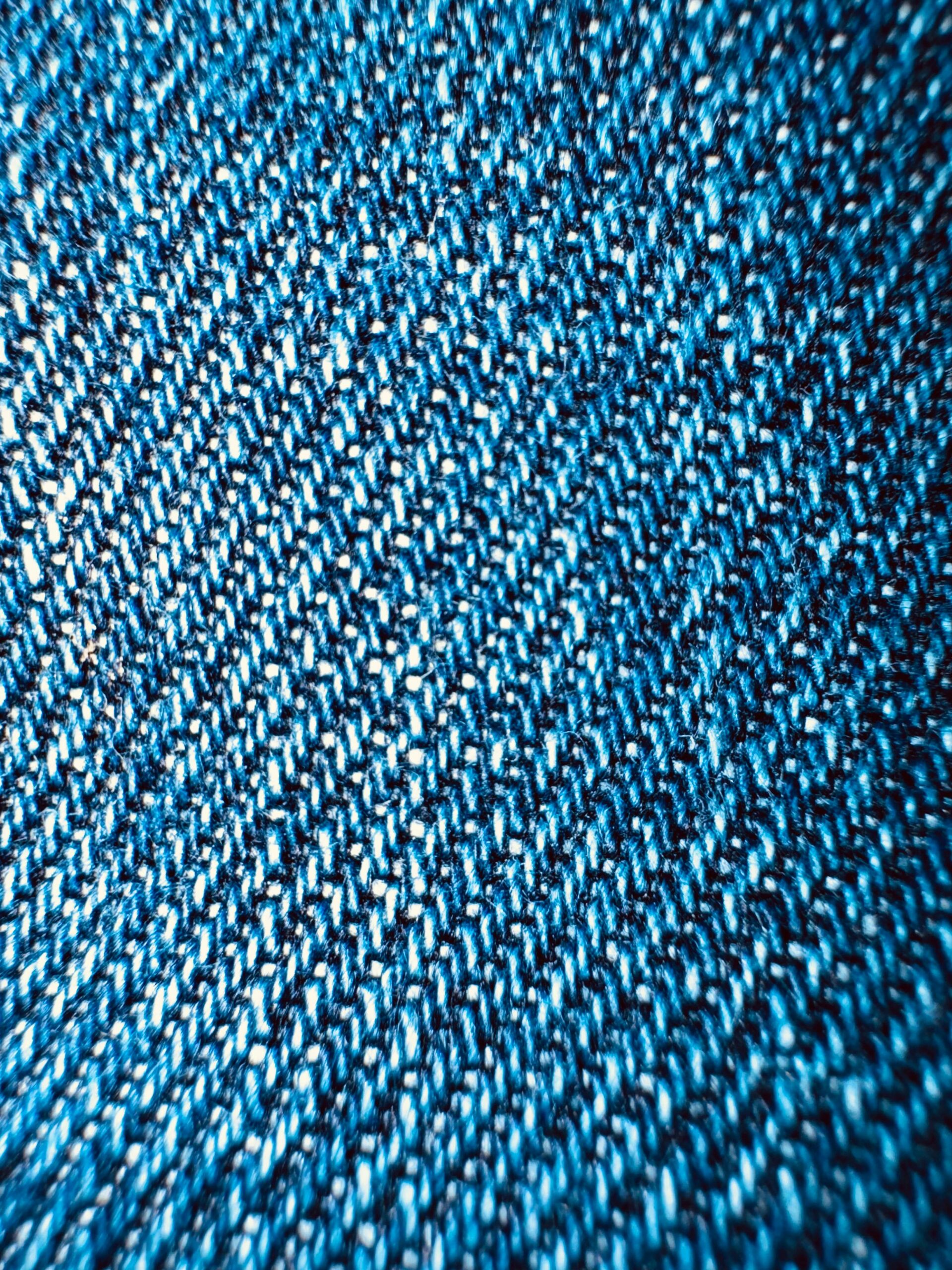 Detailed view of high-density indigo twill denim fabric manufactured in Bangladesh.